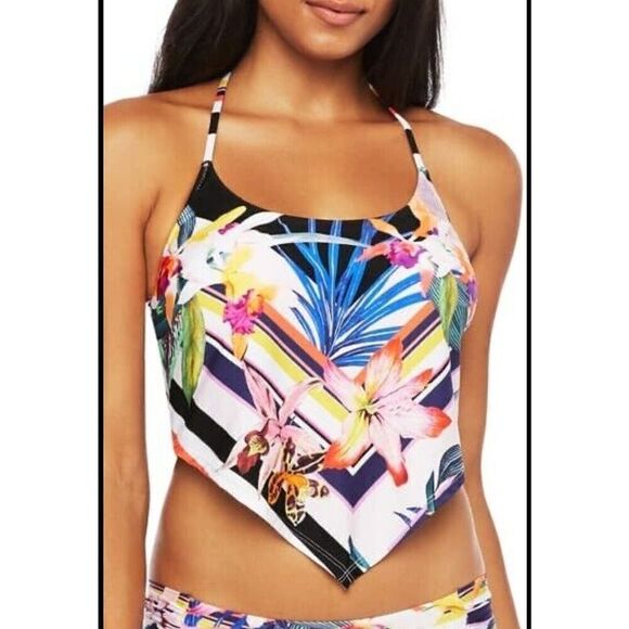 NWT $180 TRINA TURK TREASURE COVE Sz 16W TANKINI TOP 16W - Picture 1 of 7